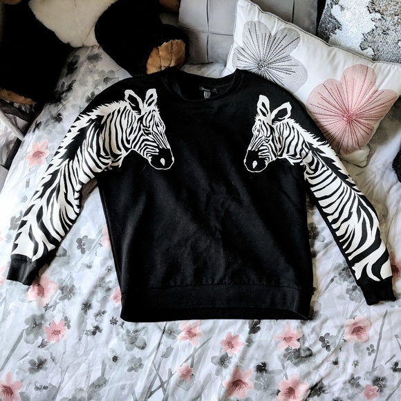 Sweaters | Zebra Sleeve Sweater | Poshmark